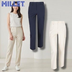 밀레 여성 등산바지 여름 냉감 기능성 신축성 카고 아웃도어 팬츠