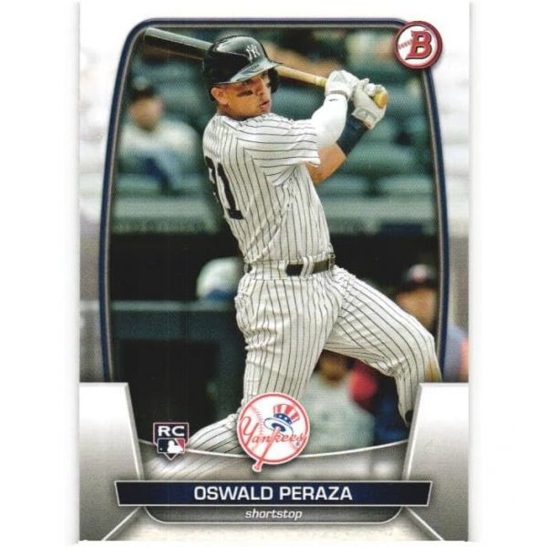 OSWALD PERAZA 2023 보우먼 루키 카드 70 야구 RC 뉴욕 양키스
