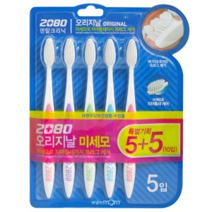 애경산업 2080 오리지널 미세모 칫솔 5개입 2개