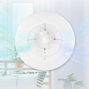 스윙 LED 서큘레이터 서큐라이트 저소음 천장형 리모컨 (실링팬 18w / 조명 50w)