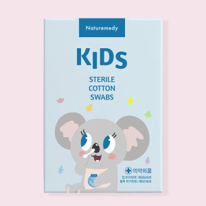 네츄레메디 키즈 신생아 멸균 면봉 3팩/ 개별포장 위생면봉 아기면봉 국내생산 유기농 순면