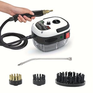 휴대용 스팀청소기 1500W 강력세척 하얀색