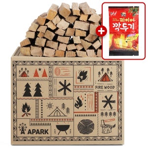 에이파크 장작 캠핑 참나무 착화제 포함 20kg