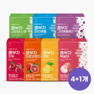 [4+1] 참앤들황토농원 데이엔 콤부차 7가지맛 5g 70개입, 4개