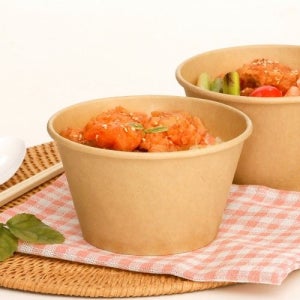 130파이 원형 크라프트 종이그릇 600ml 1박스 600개