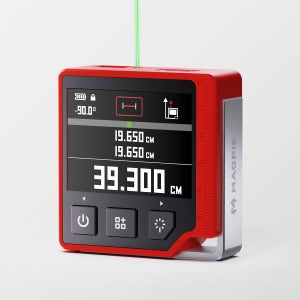 [신제품]맥파이 3in1 레이저 줄자 각도 수평 멀티 거리측정기 QUBE(큐브)