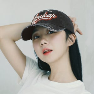 마인드캡 레터링 코튼 볼캡 국내생산 여자 빈티지 캡모자 남자 여름 야구모자
