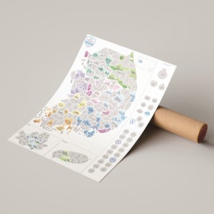 에이든 대한민국 다녀올지도 스크래치맵 우리나라지도 국내여행 커플지도