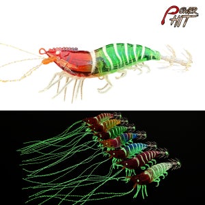 파워히트 리얼새우에기60mm 미니 닭새우 쉬림프 야광 수평 쭈꾸미 갑오징어 문어