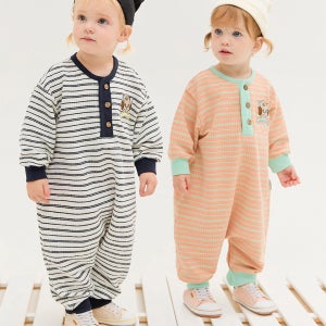 [밀크베이비] 모모레이 모코와플지 아기바디수트 유아점프수트