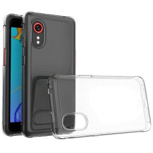 1+1 방탄 범퍼 젤리케이스 투명, 갤럭시X커버5 SM-G525N 키즈폰