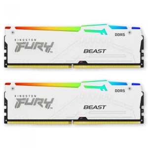 킹스톤 FURY DDR5-6000 CL30 Beast RGB 화이트 패키지 코잇 (32GB(16Gx2))