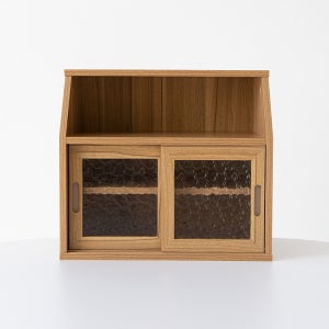 MUNIE 미니수납장 2문 B형 485x295x435mm, 2단, 라이트브라운 3150.4795