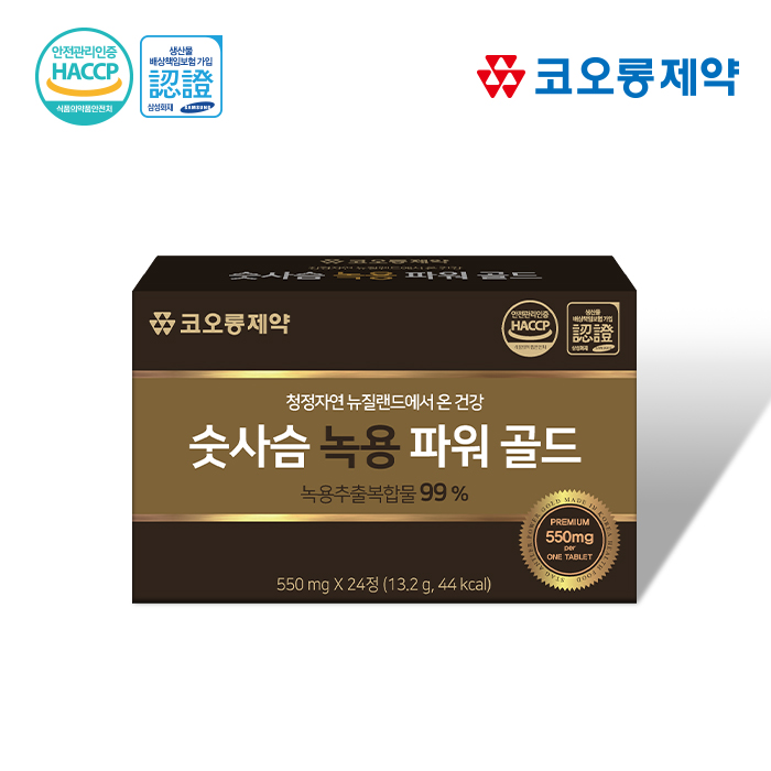 숫사슴 녹용 파워 골드 (550mgX24정X4박스)