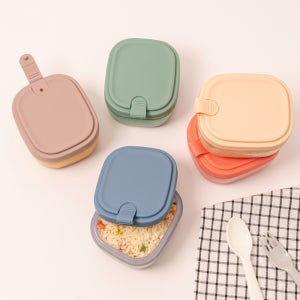 네오실리 에어락 실리콘 냉동 밥 용기 밀폐 보관 반찬통 국내산 150ml