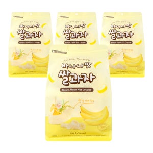 개별포장 바나나맛 쌀과자 대용량 210g x4개