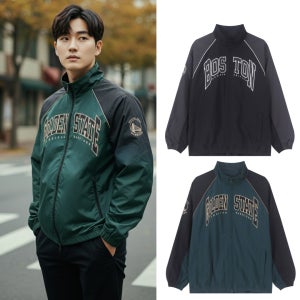 [백화점판] NBA 하이넥 웜업 자켓 데일리룩 운동복 집업 점퍼 25FW