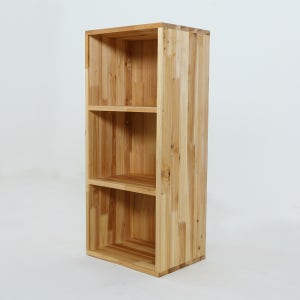 베르데퍼니처 공간깡패 내추럴 오일 3단 원목 공간박스 수납장 칼라박스 나무상자 400