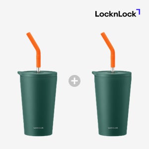 1+1 락앤락 빨대 텀블러 스텐 콜드컵 보냉 스트로우 텀블러