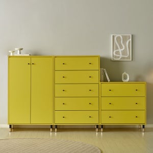 패들 인테리어 안방 드레스룸 옷 와이드 3단 5단 서랍장 세트