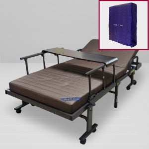 라꾸라꾸 이동식 전동 접이식침대 공간활용 등받이 폴딩베드 No13 보관커버 포함