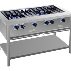 키친블루 1200 4구 간택기 업소용 식당용가스렌지