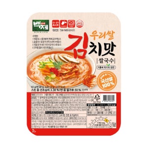 백제 우리쌀 쌀국수 김치맛 92g x 24개