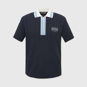 [듀베티카] 솔다(네이비)(남성 니트반팔티셔츠) VUKU11633-NYS