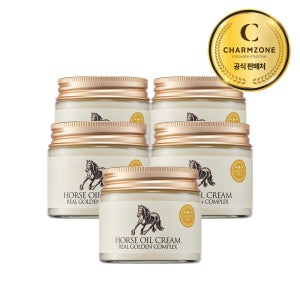 참존 마유 크림 리얼 골든 컴플렉스 보습 미백 탄력 크림 70ml, 5개