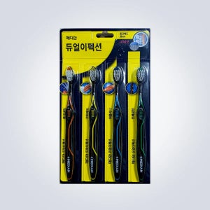 메디안 듀얼이펙션 미세모 칫솔 4개입, 1개