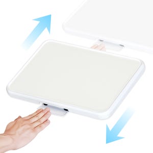 유즈베러띵 푸쉬 앤 슬라이드 주방 트레이 화이트 가로형