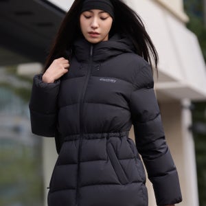 [디스커버리] 여성 베니아 구스다운 미드패딩 (BLACK) DWDJ96056