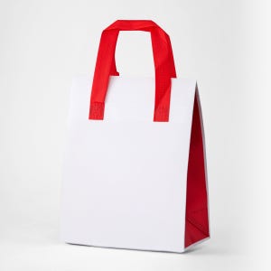 (100개) 레드 보냉백 소 일회용 휴대용 손잡이 맥주 은박 피크닉 보냉팩 캠핑 보온백