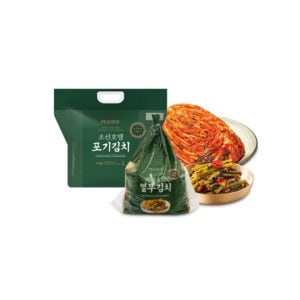 [본사출고][피코크] 조선호텔 포기김치 4kg + 총각김치 1.5kg
