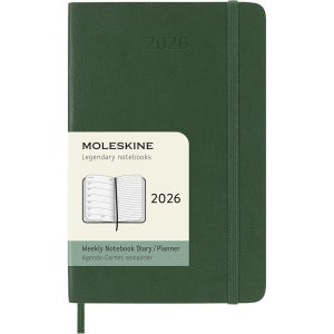 2026 몰스킨 클래식 포켓 위클리 주간 다이어리 플래너 노트 그린 소프트 커버