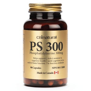 캐나다 고순도 포스파티딜세린 300mg, 90캡슐, 3개월분, PS 300, 집중력, 인지력, 기억력, 두뇌 집중 케어