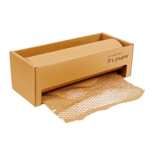 종이 에어캡 50cmx90m 1롤 패킹페이퍼 뽁뽁이 대체 완충재 포장용 버블 골판지 충전재