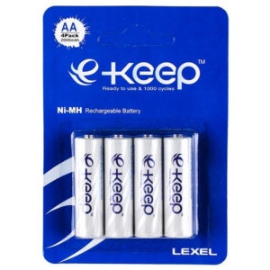 미니카 충전지 니켈 수소 밧데리 배터리 충전식 AA 건전지 4매