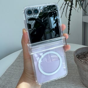 힌지보호 레브M 맥세이프 케이스 투명, 갤럭시Z 플립5