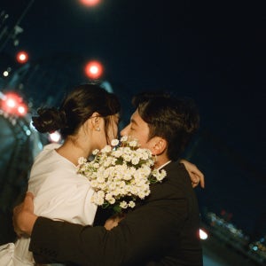 서울 동작대교 한강 야간 웨딩스냅