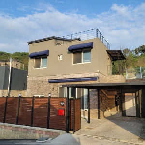 더우드펜스 전원주택 데크 파고라 차고 시공 정원 테라스 야외조경 루바