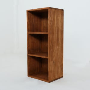 베르데퍼니처 공간깡패 카카오 오일 3단 원목 공간박스 수납장 칼라박스 나무상자 400