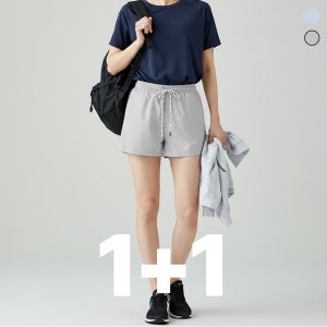 여성 트레이닝 팬츠 여자 러닝쇼츠 반바지 세트 운동복 헬스복 테니스 런닝복