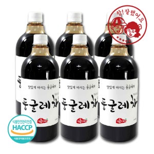 대용량 둥굴레차 (6입) 국산 볶은 둥굴레 원액 고농축 액상 다홍치마