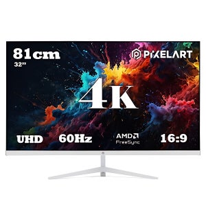 픽셀아트 32인치 PIXELART PAU3211W 리얼 4K HDR 화이트 무결점