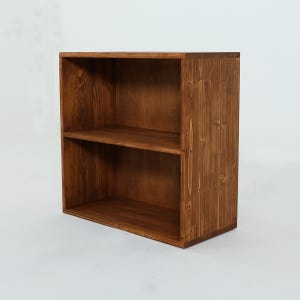 베르데퍼니처 공간깡패 카카오 오일 2단 원목 공간박스 수납장 칼라박스 나무상자 600