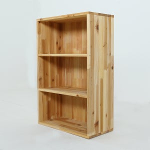 베르데퍼니처 공간깡패 내추럴 오일 3단 원목 공간박스 수납장 칼라박스 나무상자 600