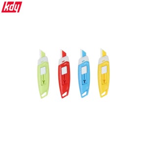 케이디와이 컬러 세라믹 안전 커터칼 KC-09C 3단 조절 자석형 택배박스 택배칼
