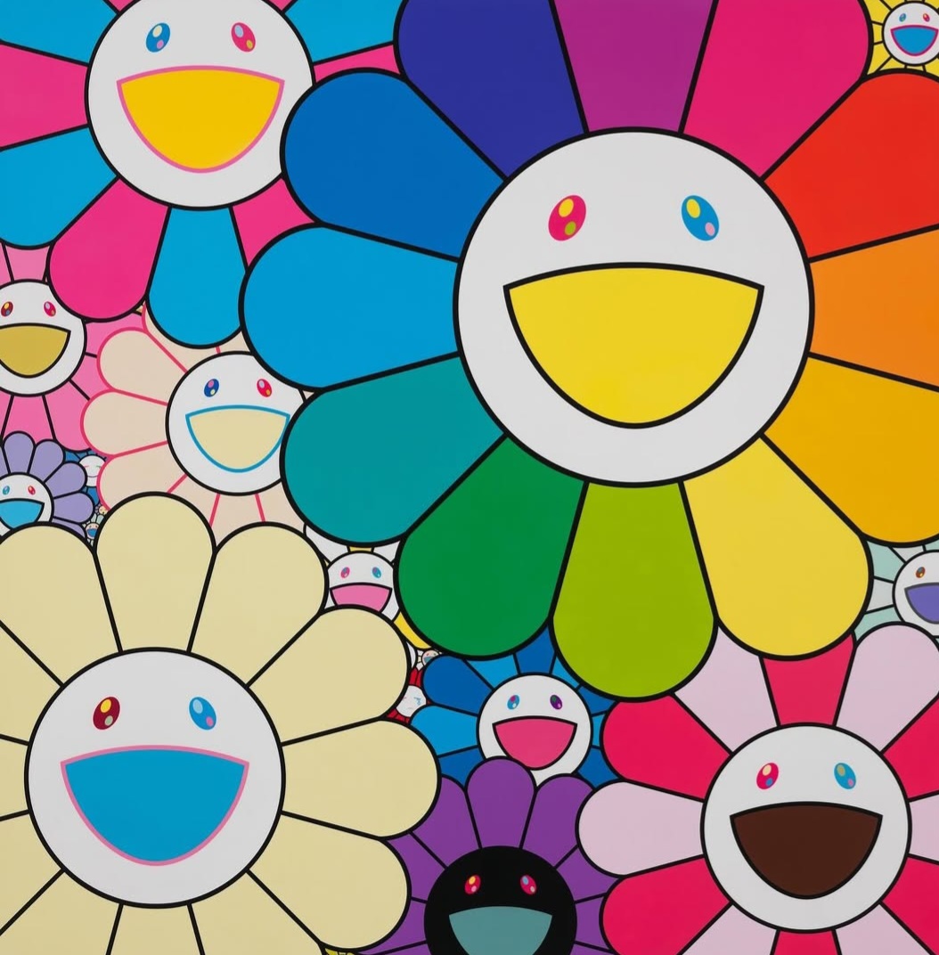 무라카미다카시 오리지널 판화 Lots of Flowers