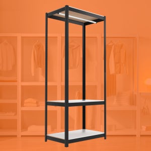 폴 3단 옷 수납장 70 50 120 cm 가로 x 깊이 폭 너비 세로 낮은 700 500 조끼 베스트 공틀 발코니장 구매